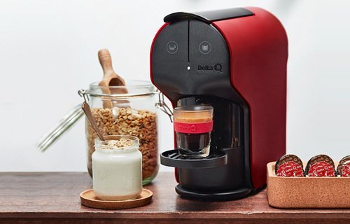 Delta Cafetera de cápsulas Delta Quick roja Delta Cafetera de cápsulas Delta Quick roja